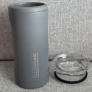 BrüMate Gray Insulated Travel Tumbler with Lid